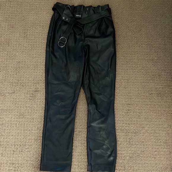 MinkPink Tease Paper Bag Leather Pants - Picture 3 of 5